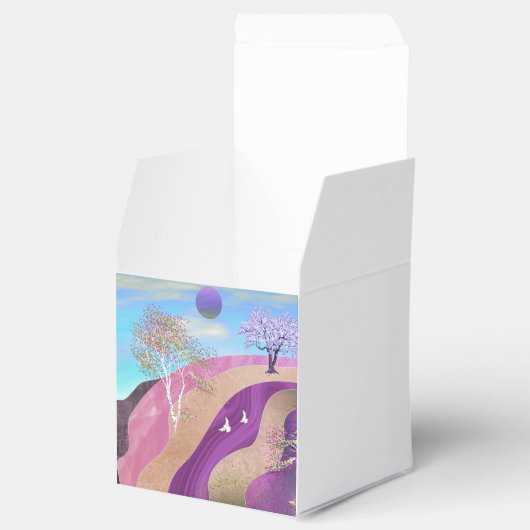 Lente bloesems Landschap Bedankdoosjes (Geopend)