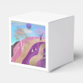 Lente bloesems Landschap Bedankdoosjes (Achterkant)