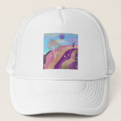 Lente bloesems Landschap Trucker Pet (Voorkant)