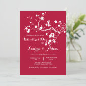 Lente bloesems Uitnodiging (Staand voorkant)