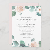 Lente Blozende Bloemen Bruiloft Uitnodiging (Voorkant / Achterkant)