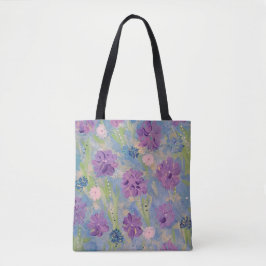 Lente Boeket Bloemen Canvas tas