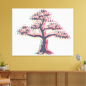 Lente boom #2 canvas afdruk (Insitu (Woonkamer))