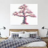 Lente boom #2 canvas afdruk (Insitu (Slaapkamer))