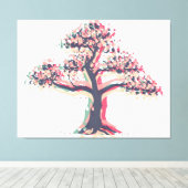 Lente boom #2 canvas afdruk (Insitu (Houten vloer))