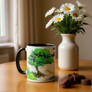 Lente bosleven met vogels en eekhoorn – Natuur Extra Grote Beker