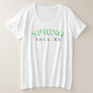 Lente Breker Kleurrijke Vrouwen Grote Maat T-shirt