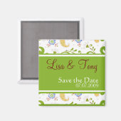 Lente bruiloft - Gepersonaliseerd Magneet (Voorkant / Achterkant)