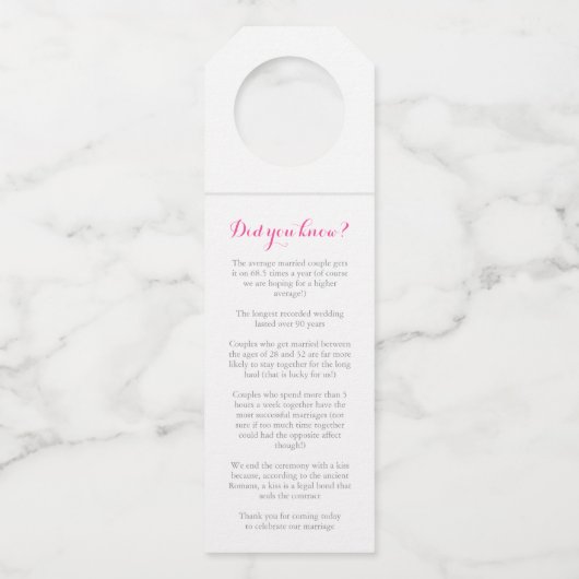 Lente bruiloft hellebores waterverf flessenhanger (Achterkant)