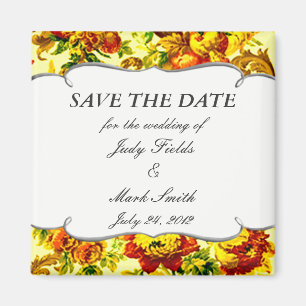 Lente Bruiloft Save The Date Magneet