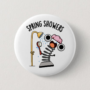 Lente buien grappig seizoen grap ronde button 5,7 cm