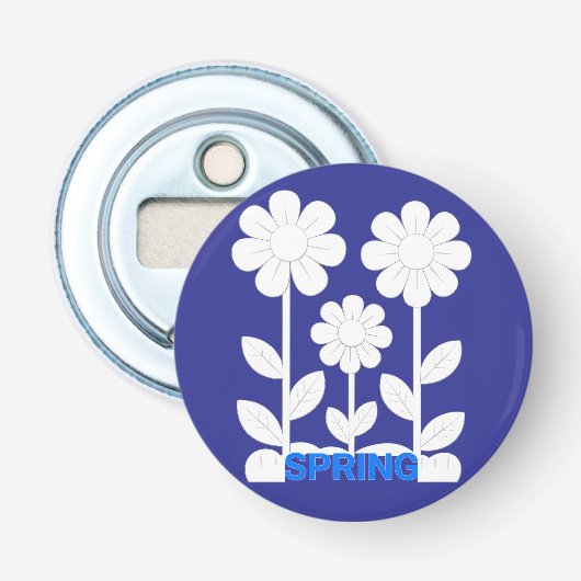 Lente Button Flesopener (Voorkant)