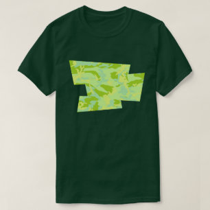 Lente Camo Patroon Geblazen Pixel T-shirt