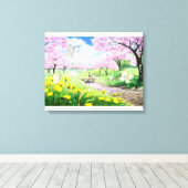 lente canvas afdruk (Insitu (Houten vloer))