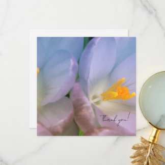 Lente Crocus Fotografie Bedankkaart