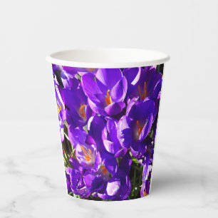 LENTE CROCUS PAPIEREN BEKERS
