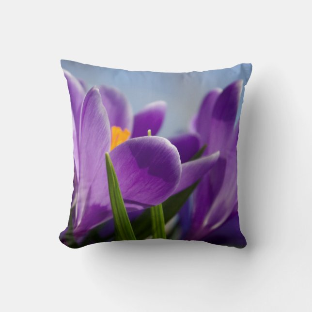 Lente Crocus Pillow en Hoesje Kussen (Voorkant)