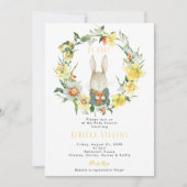 lente daffodil baby shower kaart (Voorkant)