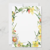 lente daffodil baby shower kaart (Achterkant)