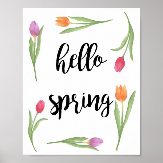Lente decor, seizoensdecor, Poster offerte (Voorkant)