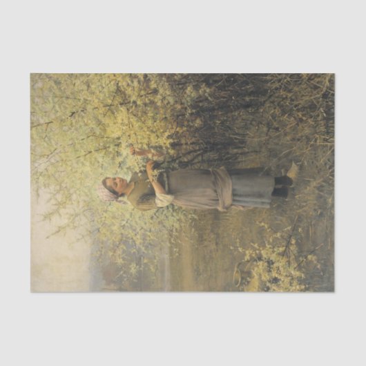 Lente door Daniel Ridgway Knight Tissuepapier (Voorkant)