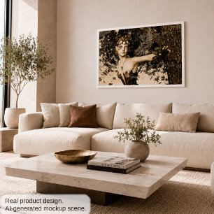 Lente Elf Bos Vintage Foto Fantasie Kunst Perfect Poster