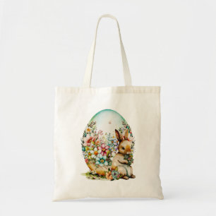 lente- en Floral-eieren - Pasen Tote Bag