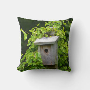 Lente en Herfst Birdhouse Pillow Kussen