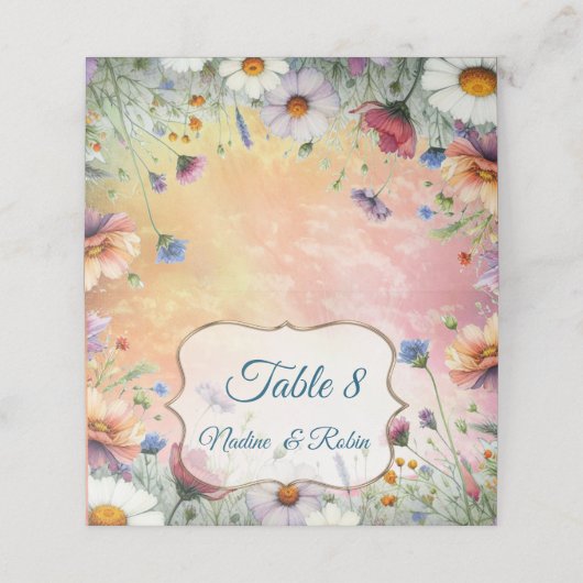 Lente en Zomer Bloeiende Bloemen (Buitenkant ongevouwen)