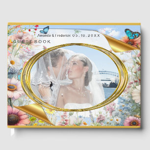 Lente en Zomer Bloeiende Bloemen Gastenboek