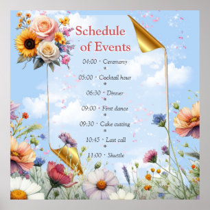 Lente en Zomer Bloeiende Bloemen Poster