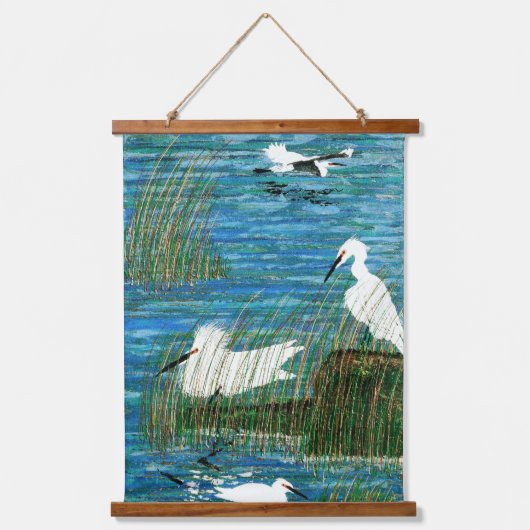 Lente-estuarium Hangend Wandkleed (Voorkant)