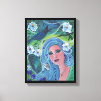 Lente fee maanbloem kunst van Renee Lavoie