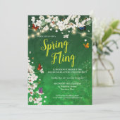 Lente Feest Tuinfeest Viering Kaart (Staand voorkant)