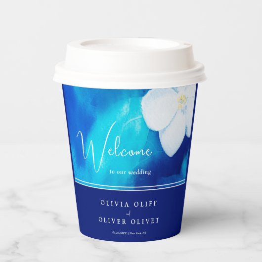 Lente Fondness Bruiloft Papieren Bekers (Voorkant)