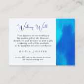 Lente Fondness Bruiloft Wishing Well QR Code Informatiekaartje (Voorkant)