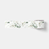 Lente Gouden Groene Bladeren Elegant Wit Lint (Voorkant)