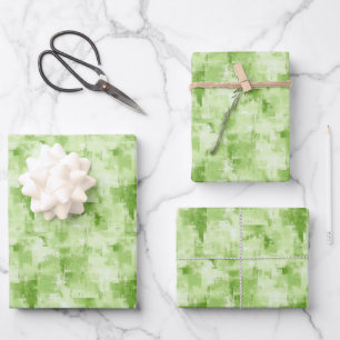 Lente Groen Abstract  Inpakpapier Vel