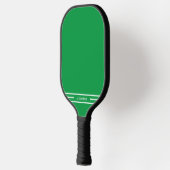 Lente Groen en Wit Pickleball Paddle met Naam (Links)