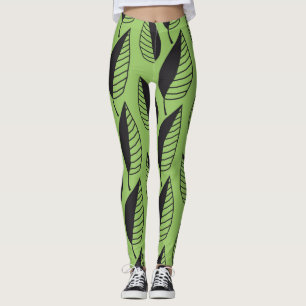 lente groene bladeren leggings