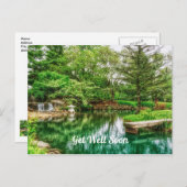 Lente groene reflecties komen snel goed briefkaart (Voorkant / Achterkant)