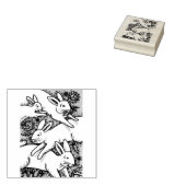 LENTE HAZEN, KONIJN RUBBER STEMPEL (Gestempeld)