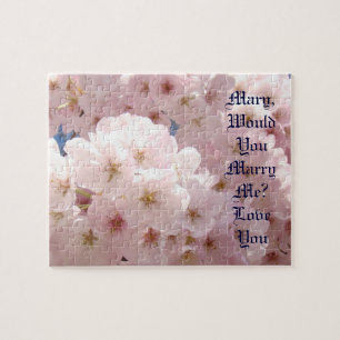 Lente-huwelijksaanzoek puzzels Wil je met me trouw