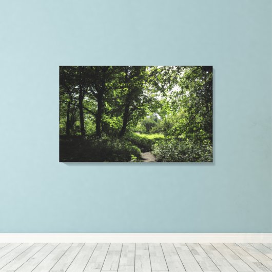 Lente in de Bossen 03 Canvas Afdruk (Insitu (Houten vloer))