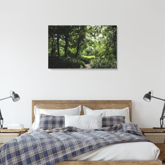 Lente in de Bossen 03 Canvas Afdruk (Insitu (Slaapkamer))