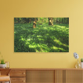 Lente in de Bossen Canvas Afdruk (Insitu (Woonkamer))