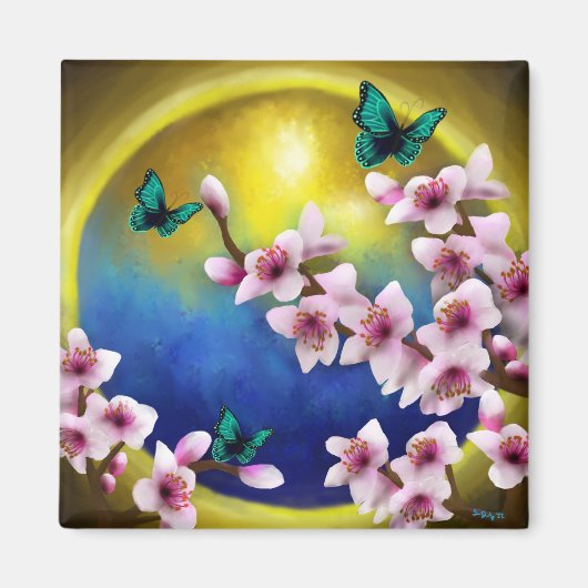 Lente in de Heavens Magnet Magneet (Voorkant)