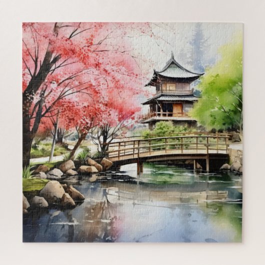 Lente in de tuin legpuzzel (Verticaal)