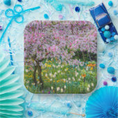 Lente in de tuin van Claude Monet Papieren Bordje (Feest)