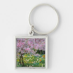 Lente in de tuin van Claude Monet Sleutelhanger